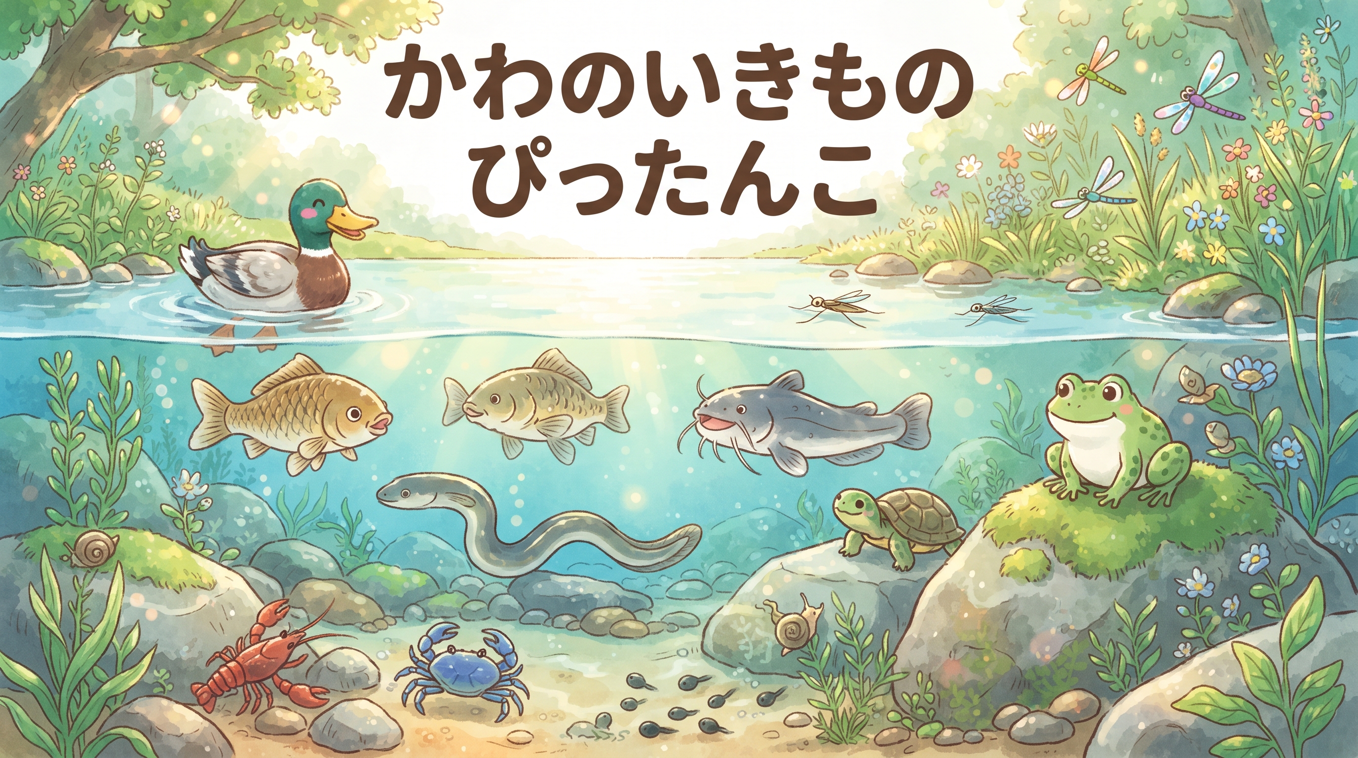 かわのいきもの ぴったんこ